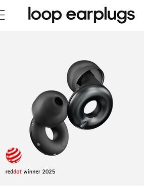 Black Earbud Headphones